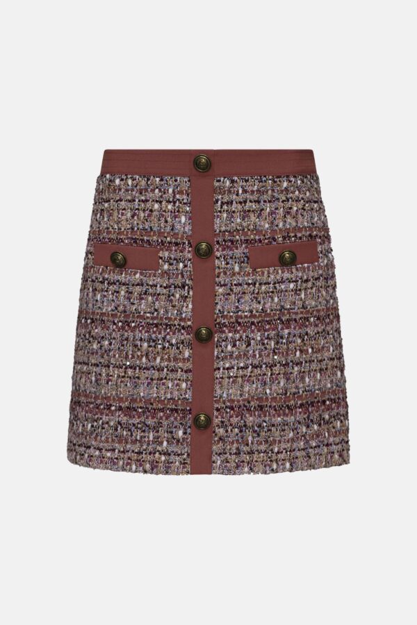Falda tweed mdm
